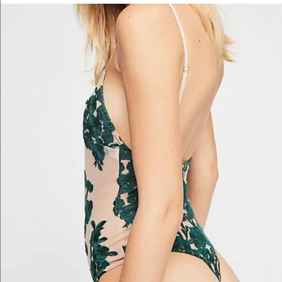 For Love & Lemons Temecula bodysuit green one piec - Picture 5 of 6
